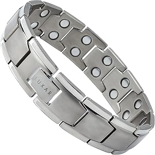 Men's Titanium Magnetic Linked Bracelet | LUXAR Double Magnet Strength