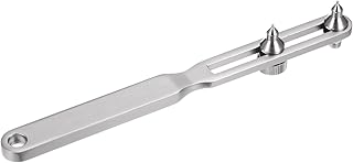 HARFINGTON Watch Back Remover Tool 41mm Wrench Type Watch Case Opener Adjustable Case Opener for Replacement and Watch Repair Alloy Steel, Silver Tone