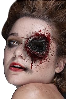 Faux Studio Zombie Eye Gash Latex Prosthetic Appliance.