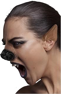 Werewolf Nose and Ears Set Halloween Latex Prosthetic Appliance.