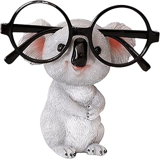 ASJIXJU Cute Animal Eyeglasses Holder Stand Koala Eyeglasses Holder for Home Office Desk Decoration (D)