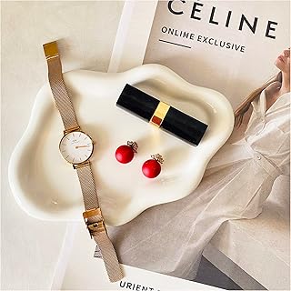conviv Ceramic Jewelry Tray, Decor Trinket Dish,Watch Keys Tray, Cloud Shape Ceramic Plate, Gift for Women