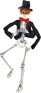 Flexible Skeleton Pumpkin Man Home Decoration Accessory W10xH50D4cm