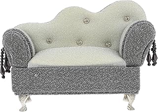 VILLCASE Baby Couch Openable Sofa Jewelry Box, Creative Sofa Shape Storage Box, Vintage Miniature Sofa Earrings Necklace Bracelet Storage Box, Furniture Desktop Decoration Mini Couch