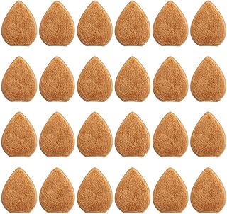 GORGECRAFT 50PCS Mini Artificial Deer Ears DIY Christmas Decoration Headband Hair Ornament Teardrops Shaped Hairbands Hair Accessories for Men Women Halloween Christmas Party Cosplay(Brown)