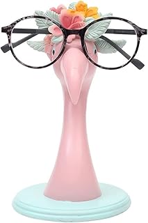 CHOOLD Elegant Pink Flamingo Shaped Resin Eyeglass Holder, Spectacle Holder, Eyeglass Display Stand, Sunglasses Holder, Home Office Decoration