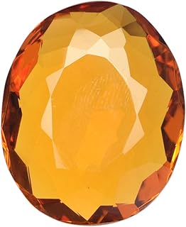 Yellow Citrine Oval Faceted Loose Gemstone 75.50 Ct Shiny Yellow Citrine Loose Gemstone for Home Decoration