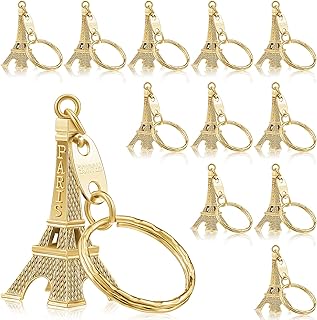 120 Pcs Eiffel Tower Keychain Retro French Souvenirs Paris Eiffel Tower Keyring for Home Jewelry Table Decor Gifts