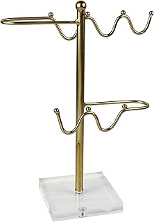 Sagebrook Home METAL JEWELRY STAND, GOLD, 10.5 x 4.75 x 13.25 Inches,