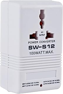100W Voltage Converter Travel Adapter 110V/120V to 220V/240V Travel Step-Up & Down Voltage Converter Transformer