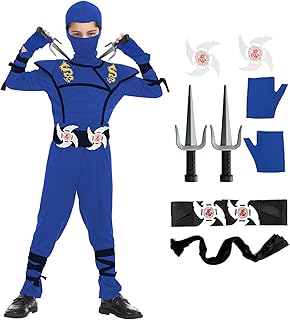 Luxury Ninja Costume Boy Dragon Ninja Muscle Costumes Set for Kids