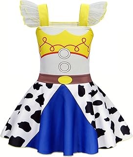 Jessie Costume Girls Cowgirls Dress Up Birthday Party Princess Halloween Outfits 1-11 Years