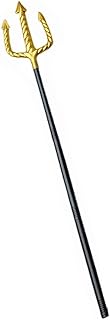 Trident Spear Toy 53 Inch Gold Poseidon Trident Plastic Halloween Costume Prop Adult Kids Role Play