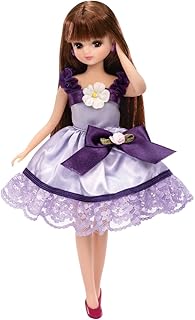 Takara Tomy LW-03 Licca-chan Dress Grape Ribbon Flower Dress-up Doll, Pretend Play, Toy, Ages 3 and Up, Passed Toy Safety Standards, ST Mark Certified, Licca TAKARA TOMY One Size