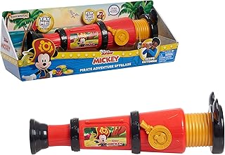 Mickey Mouse Disney Junior Adventure Spyglass with Sounds, Pirate Dress Up and Pretend Play, Kids Toys for Ages 3 Up
