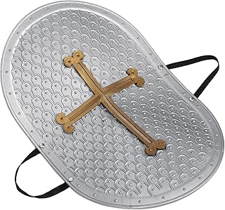 Play Shield Roman Cross Toys Kids Toy Shield Children Toy Party Supplies Plastic Sword Toddler Make up Kid Shield Grey, Grey, 40.50X26.30X0.80CM