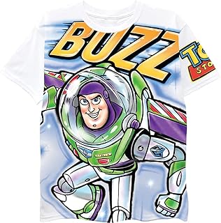 Toy Story Boys Buzz Lightyear T-Shirt - Air Brushed Design Toy Story Boys T-Shirt