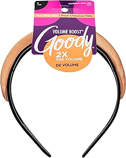 Volume Boost Headband for Fine Hair - 1 Count, Brunette - Ouchless Pain-Free Hair Accessories for Women, Men, Boys, & Girls - Perfect for Long Lasting Braids, Ponytails & More