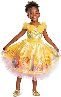 Belle Costume for Girls, Official Disney Beauty and the Beast Princess Belle Dress, Toddler Size Large (4-6x)