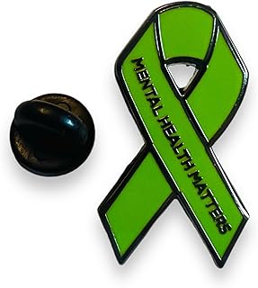 End The Stigma - Mental Health Matters Pin Badge, enamel, enamel