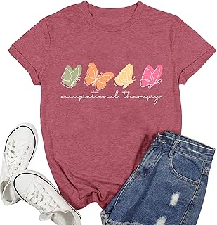 Women Occupational Therapy Shirt Therapist Shirts OT T-Shirt Mental Health Tees