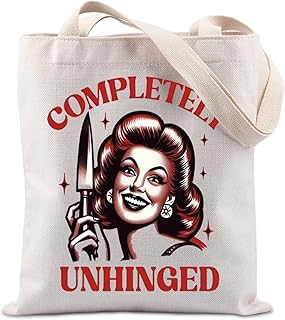 Completely Unhinged Gift Distressed Housewife Gift Psychology Gift Mental Health Gift Tote Bag