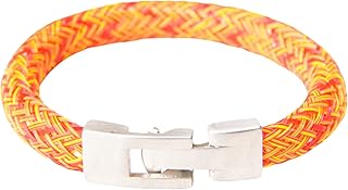 Beion Leon Bracelet Fire Orange Beion is a health accessory for suits and formal wear as well as sports and golf core stabilization, 大型, Stone Stainless Steel Stone Stainless Steel PET, No Gemstone