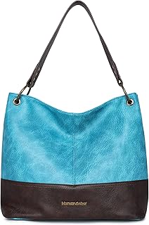 Tote Bag for Women Hobo Purses and Handbags Leather Satchel Shoulder Bag Large and Medium 2PCS Purses Set