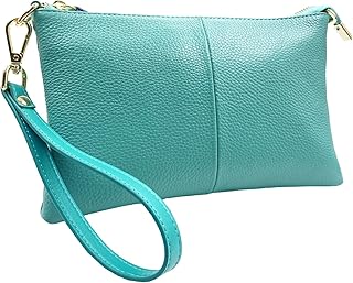Leather Wristlet Wallet Clutch Purses For Women Small Crossbody Phone Bags