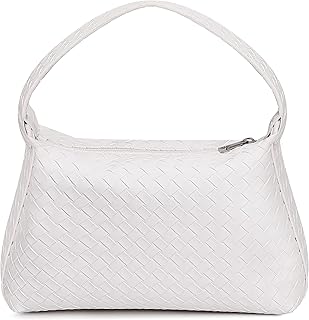 Woven Tote Bag for Women Fashion PU Leather Crossbody Bag Hobo Hobe Dumpling Bag Ladies Woven Shoulder Bag