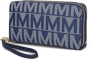 Wristlet Wallet for Women, Small PU Leather Handbag - Double Zipper Wallet Bag Multi Pocket clutch Purse