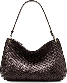 Woven Handbag, Woven Vegan Leather Bag For Women, Fashion Tote Bag Shoulder Bag Purses for Women