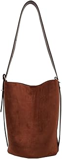 Hobo Bags for Women Vegan Leather Handbag Suede Hobo Bags Bucket Shoulder Bag Purse Tote Handbag Fashion Designer Bag