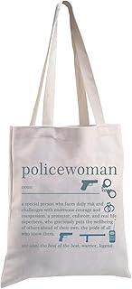 Police Woman Gifts Police Tote Bag for Female Police Officer Gifts Policewoman Cop Tote Bag Police Academy Gifts