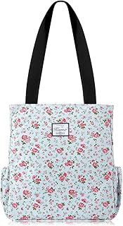 Floral Tote Bag - Waterproof Lightweight Handbags Travel Shoulder Bag for Hiking Yoga Gym Swimming Travel Beach
