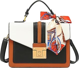 Handbags for Women, Purses for Women, Crossbody Bags for Women, Top Handle Shoulder Bag with Scarf, H2065