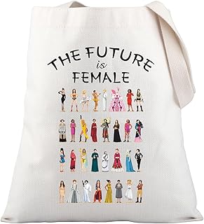 Feminist Gifts Girl Power Tote Bag Women Empowerment Gift The Future Is Female Canvas Shoulder Bag Feminism Gift