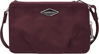 Women's Parkview Anti-Theft Double Zip Crossbody Clutch