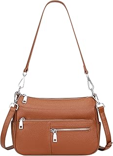 Genuine Leather Shoulder Bag Small Crossbody Handbags for Women Ladies Purse