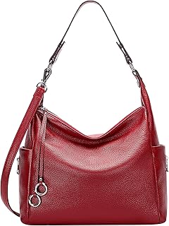 Genuine Leather Purses and Handbags Shoulder Bags for Women Ladies Hobo Crossbody Purse Large