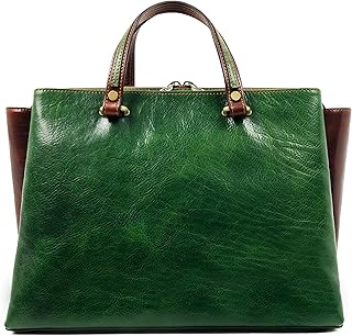 Time Resistance Leather Handbag for Women - Italian Handmade Bag - Top Handle Bag - Ladies Handbag - Cowhide Purse - Shopper