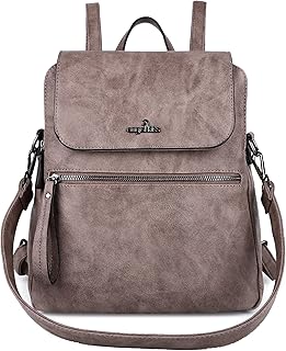 Angel Kiss Backpack Purse for Women Casual Fashion Vegan Leather Shoulder Bag Ladies Zipper Magnetic Flap Backpack