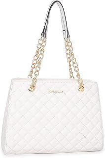 Shoulder Handbags for Women Quilted Tote Purse Ladies Designer Satchel Hobo Bag with Chain Strap Gift 040