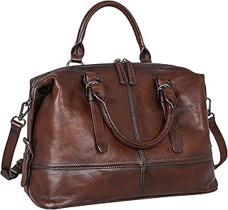 HESHE Genuine Leather Purses and Handbags for Women Crossbody Shoulder Tote Bag Soft Satchel Top Handle Hobo Bags