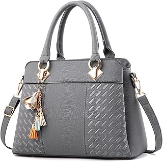 Dayfine Handbags for Women Top Handle Purse Faux Leather Satchel Bags Stylish Tote Bags Shoulder Crossbody Bag Ladies Handbag