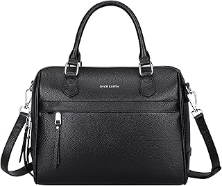 Genuine Leather Satchel Top-Handle Handbags for Women Ladies Crossbody Bag