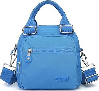 Monica Muse Crossbody Purses for Women Medium Pocketbooks Lightweight Ladies Satchel Bag Multi Pocket Shoulder Handbag