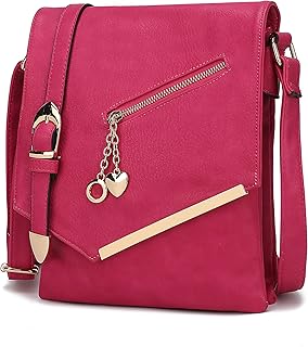 MKF Crossbody bag for women Vegan leather Crossover Designer messenger Purse
