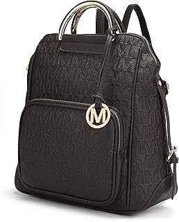 Backpack for Women, Signature Vegan Leather Fashion Travel Bag, Bookbag Top-Handle Daypack By Mia K