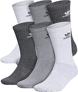 Originals Unisex-Adult Trefoil Crew Socks (6-pair)